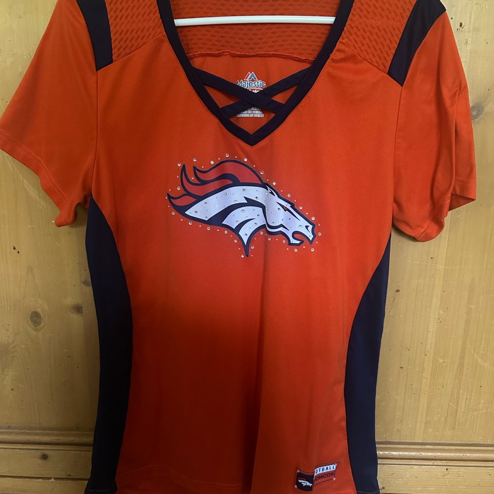 Women's Bronco Orange Athletic Top